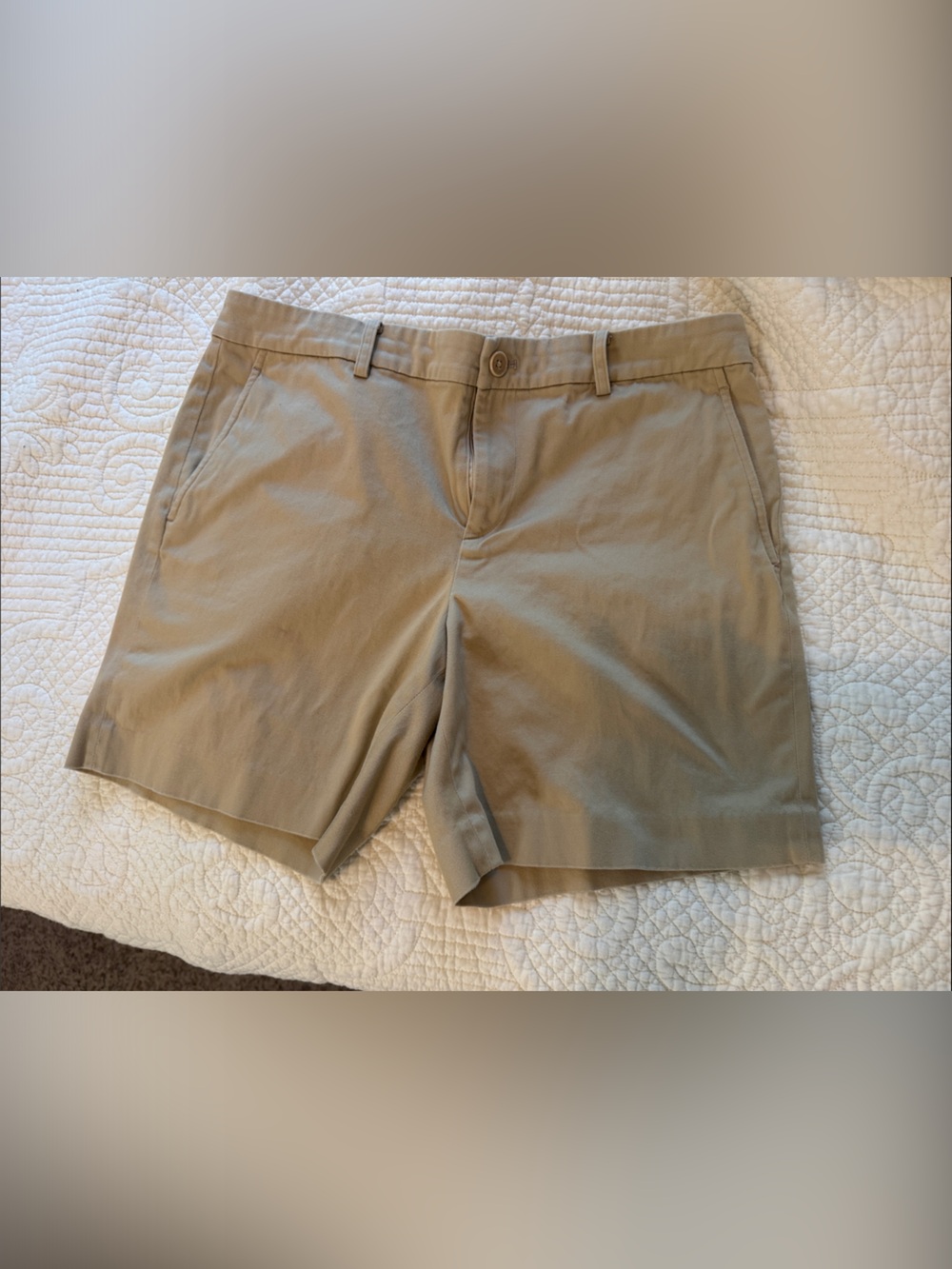 Lauren Ralph Lauren preppy High-Waist Shorts in Khaki Tan size 10